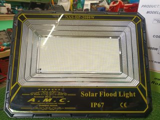 Faro LED Solare 2000W A.M.C. + Pannello