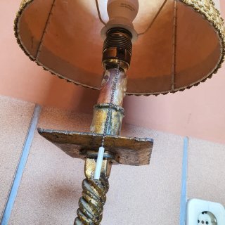 Lámpara Vintage Hierro Forjado Años 60