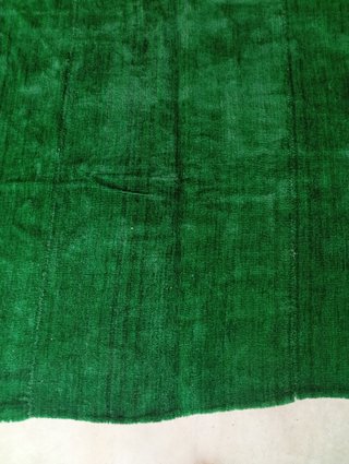 ANTIGUA ALFOMBRA O COLCHA LANA VERDE