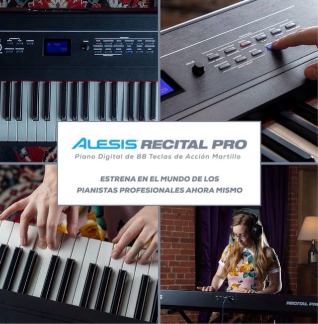 Piano Digital Alesis Recital Pro 88 Teclas