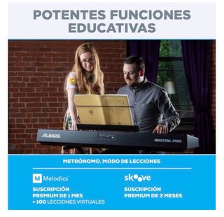 Piano Digital Alesis Recital Pro 88 Teclas