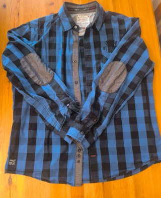 Camisa KOROSHI&CO cuadros azul/negro Talla XL