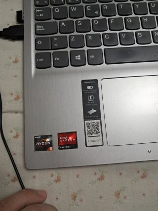 Lenovo Laptop Plata y Negro 15,6 "