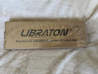 Kit Remachadora Libraton + 80 Remaches + 4 Brocas