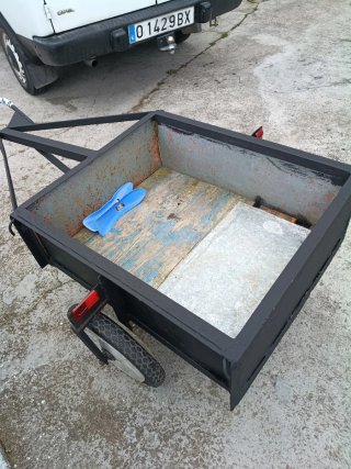 Carro de mano metálico