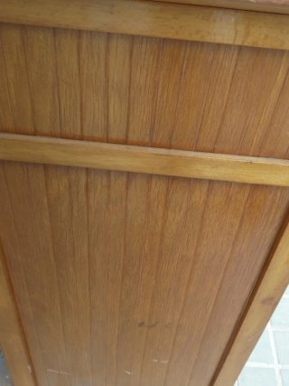 Mesita de noche antigua madera y mármol