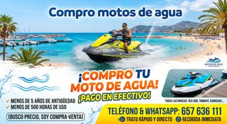 motos de agua - Pago efectivo