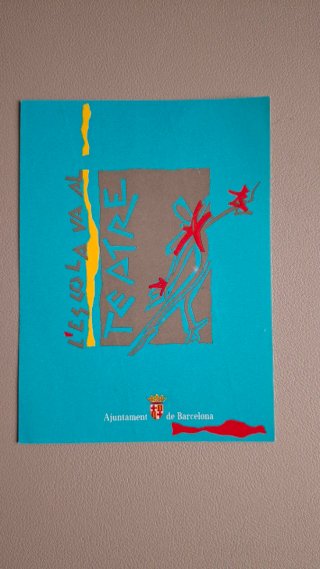 Pegatina Teatre Ajuntament Barcelona