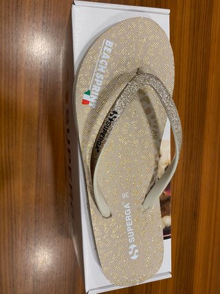 Infradito Superga Oro Beige Tg. 36