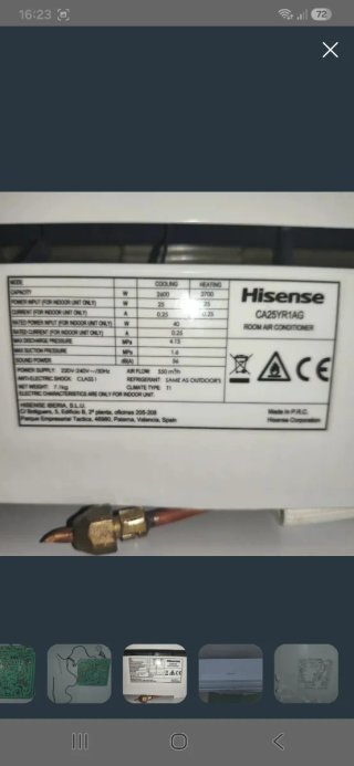 Placa Electrónica Aire Hisense