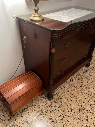 Cómoda clásica madera 3 cajones