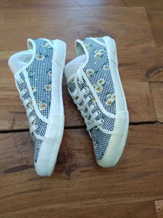 Zapatillas Vichy Flores Mujer Talla 40