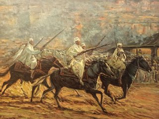 Cuadro Óleo Fiestas de Alcoy Fila Marraskets