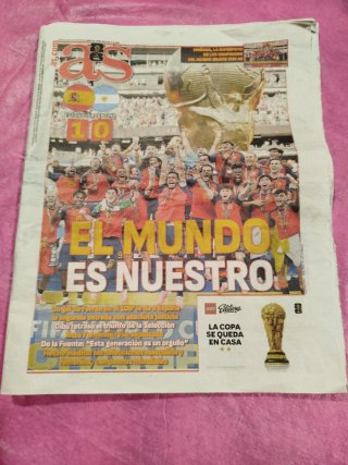 Periódico AS Campeón Mundial España 2026
