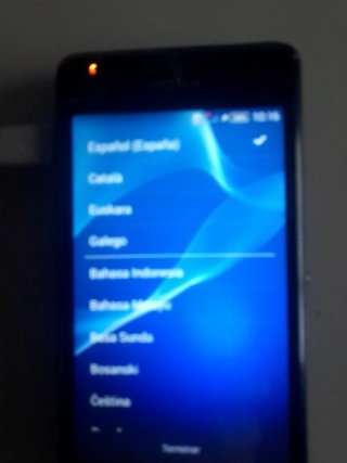 Sony Xperia Teléfono Negro/Azul