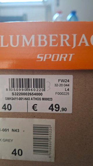 Scarpe sportive Lumberjack nere taglia 40