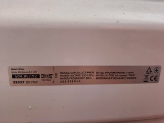 Microondas Ikea Blanco