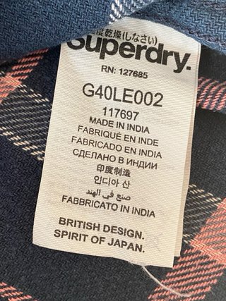 Camicia di cotone invernale donna Superdry