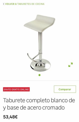 Juego de 5 Sillas altas taburetes