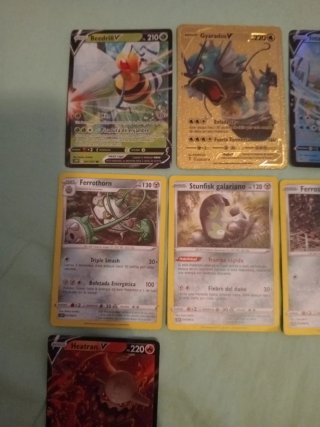 Lote Cromos Pokémon V, VMAX y más