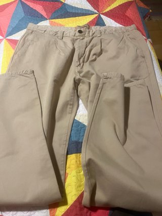 Pantalones Chinos Beige y Marrón