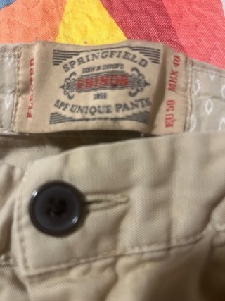 Pantalones Chinos Beige y Marrón