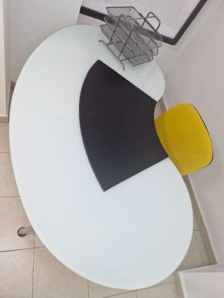 Mesa oficina de cristal