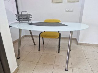 Mesa oficina de cristal