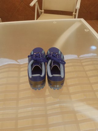 Botas de fútbol sala Adidas azules talla 34