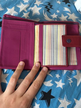 Cartera Monedero de Cuero Legítimo Mujer