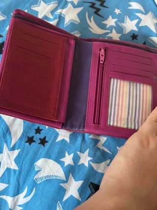 Cartera Monedero de Cuero Legítimo Mujer
