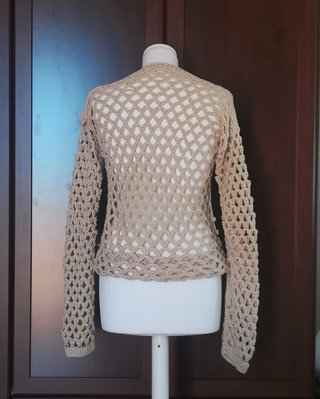 Maglia estiva traforata fatta a mano handmade