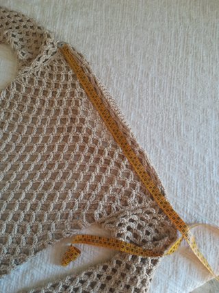 Maglia estiva traforata fatta a mano handmade