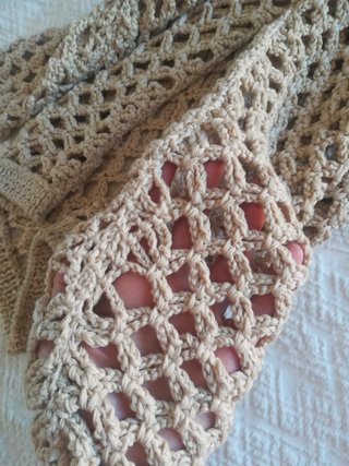 Maglia estiva traforata fatta a mano handmade