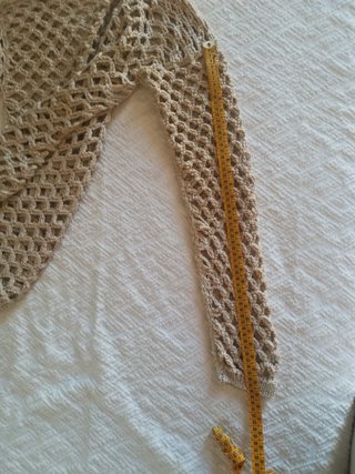 Maglia estiva traforata fatta a mano handmade