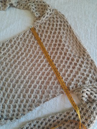 Maglia estiva traforata fatta a mano handmade