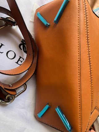 Bolso Loewe Puzzle Marrón Piel calidad espejo