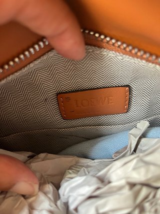 Bolso Loewe Puzzle Marrón Piel calidad espejo