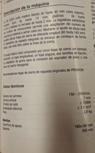 Sierra de marquetería Proxxon