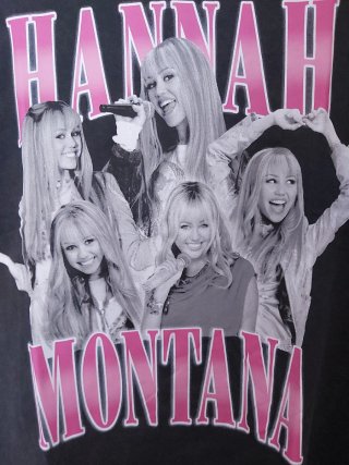 Hannah Montana camiseta ilustraciones 11-12 o S