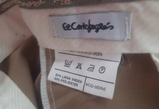 Pantalón El Corte Inglés Talla 60 Beige