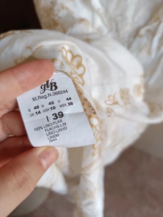 Camisa Veraniega de lino Elena Miro Estampada