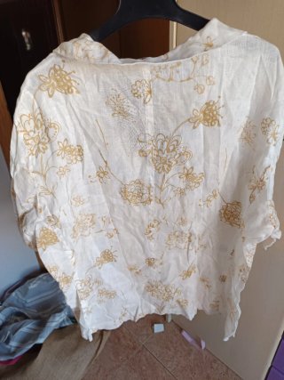 Camisa Veraniega de lino Elena Miro Estampada