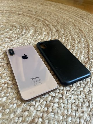iPhone XS 256GB rosa + Caja + Funda