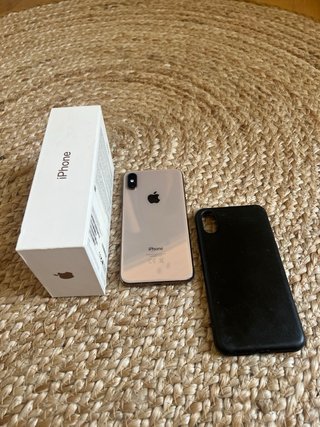 iPhone XS 256GB rosa + Caja + Funda