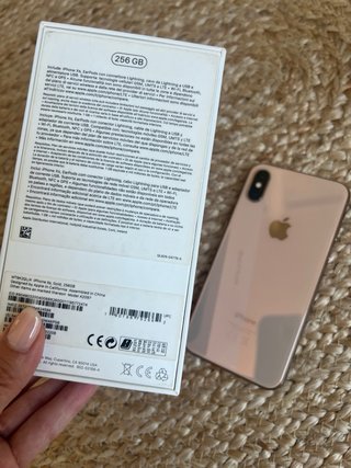 iPhone XS 256GB rosa + Caja + Funda