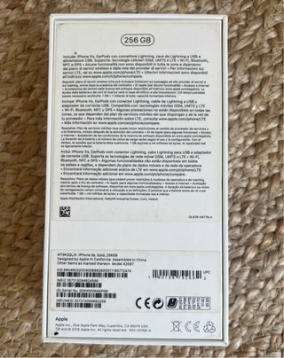 iPhone XS 256GB rosa + Caja + Funda