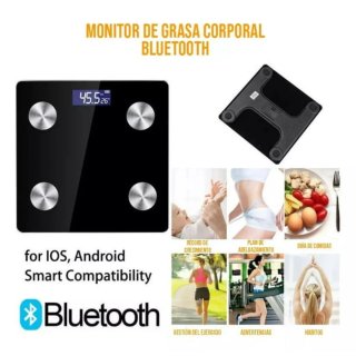 Báscula Digital Inteligente Vidrio Blanca