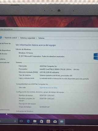 Portátil Asus i3 Rosso