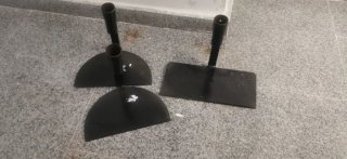 3 Rastrillos/Paletas de albañil